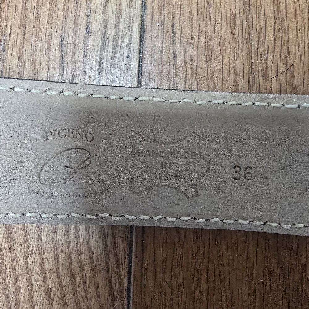 Genuine Python Leather Hand Made Belt - Picture 3 of 4